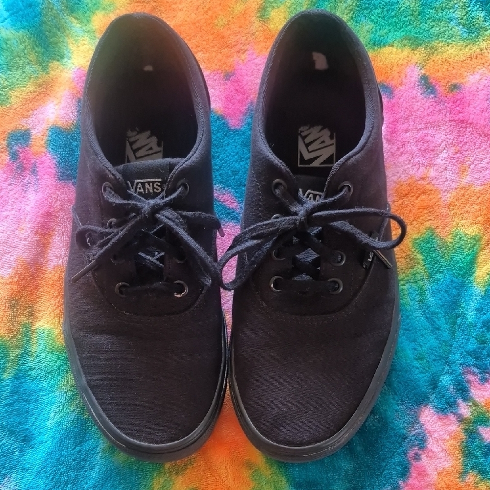 Vans Black Sneakers Classic Canvas Low-Top